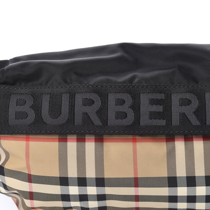 Burberry Nylon Vintage Check Sonny Bum Bag Archive Beige Black 10 of 10