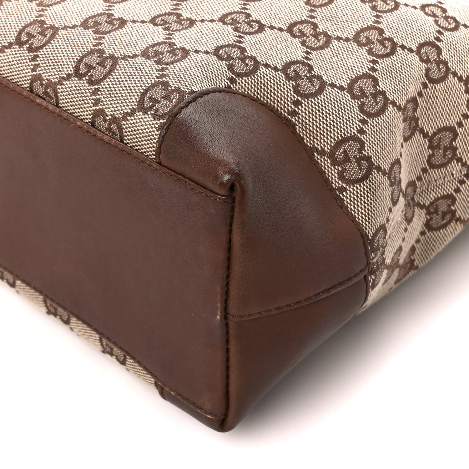 Gucci Monogram Tote Brown 10 of 14