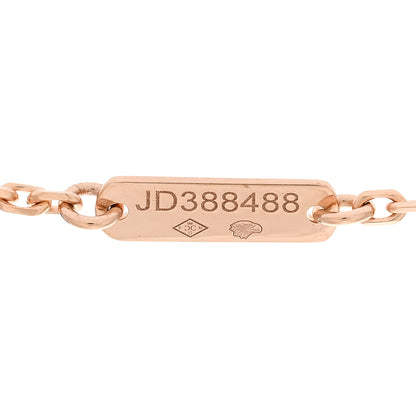Van Cleef & Arpels 18K Rose Gold Diamond Pink Sapphire Small Frivole Pendant Necklace 5 of 5
