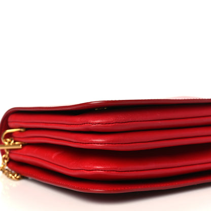 Mulberry Crossboarded Calfskin Clifton Flap Red 9 of 10
