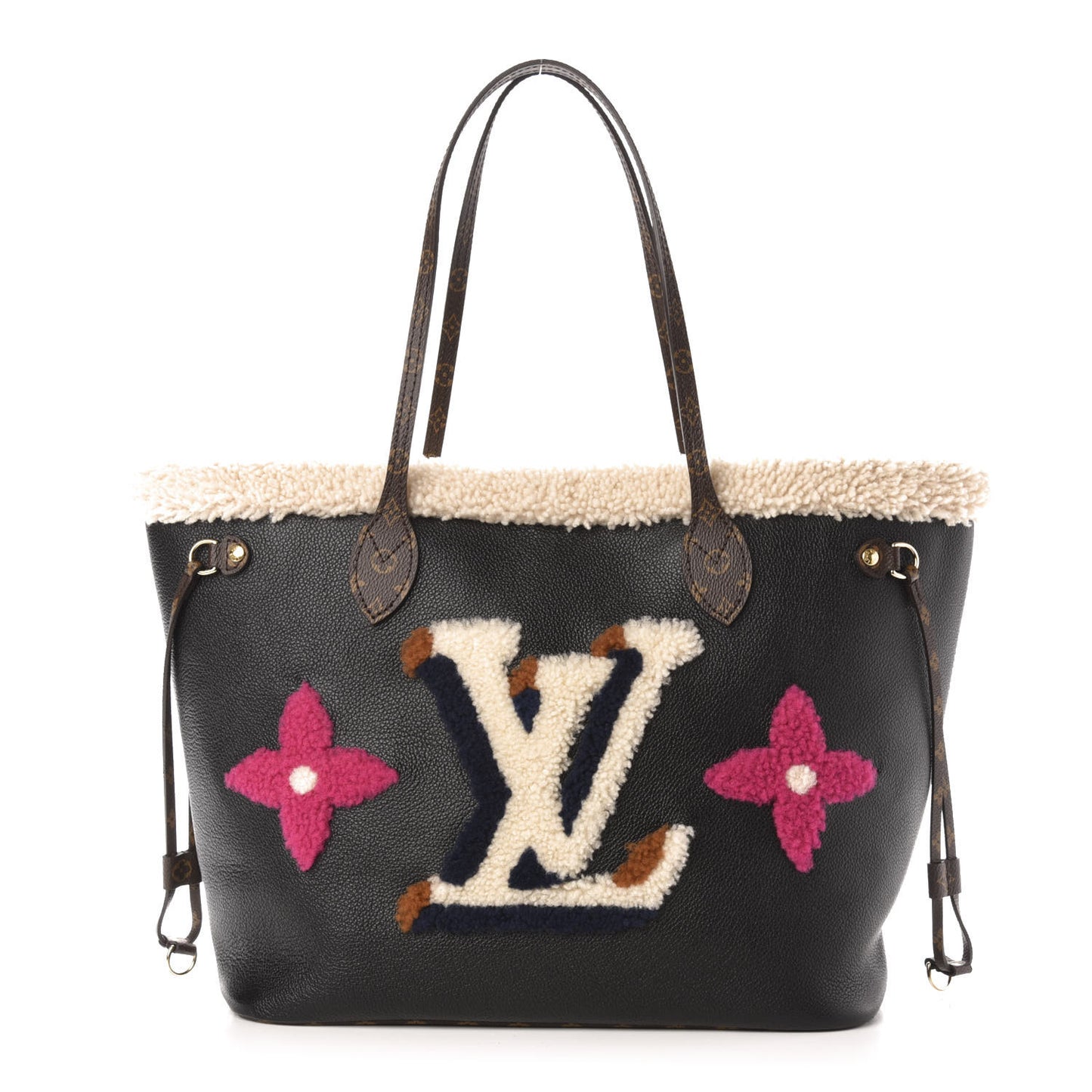 Calfskin Monogram Teddy Neverfull MM Black