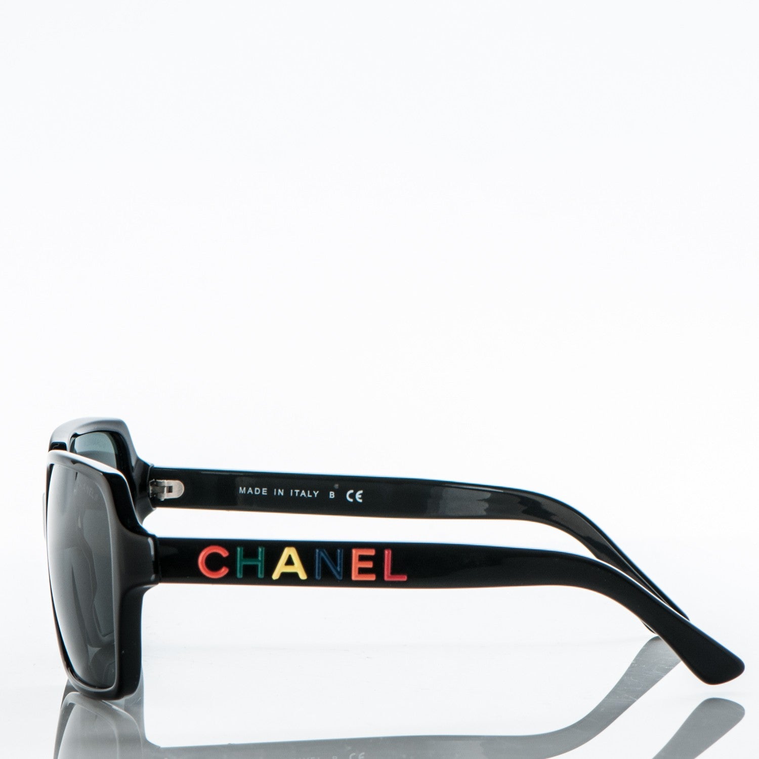 Chanel Acetate Logo Sunglasses 5139 Black Multicolor 3 of 7