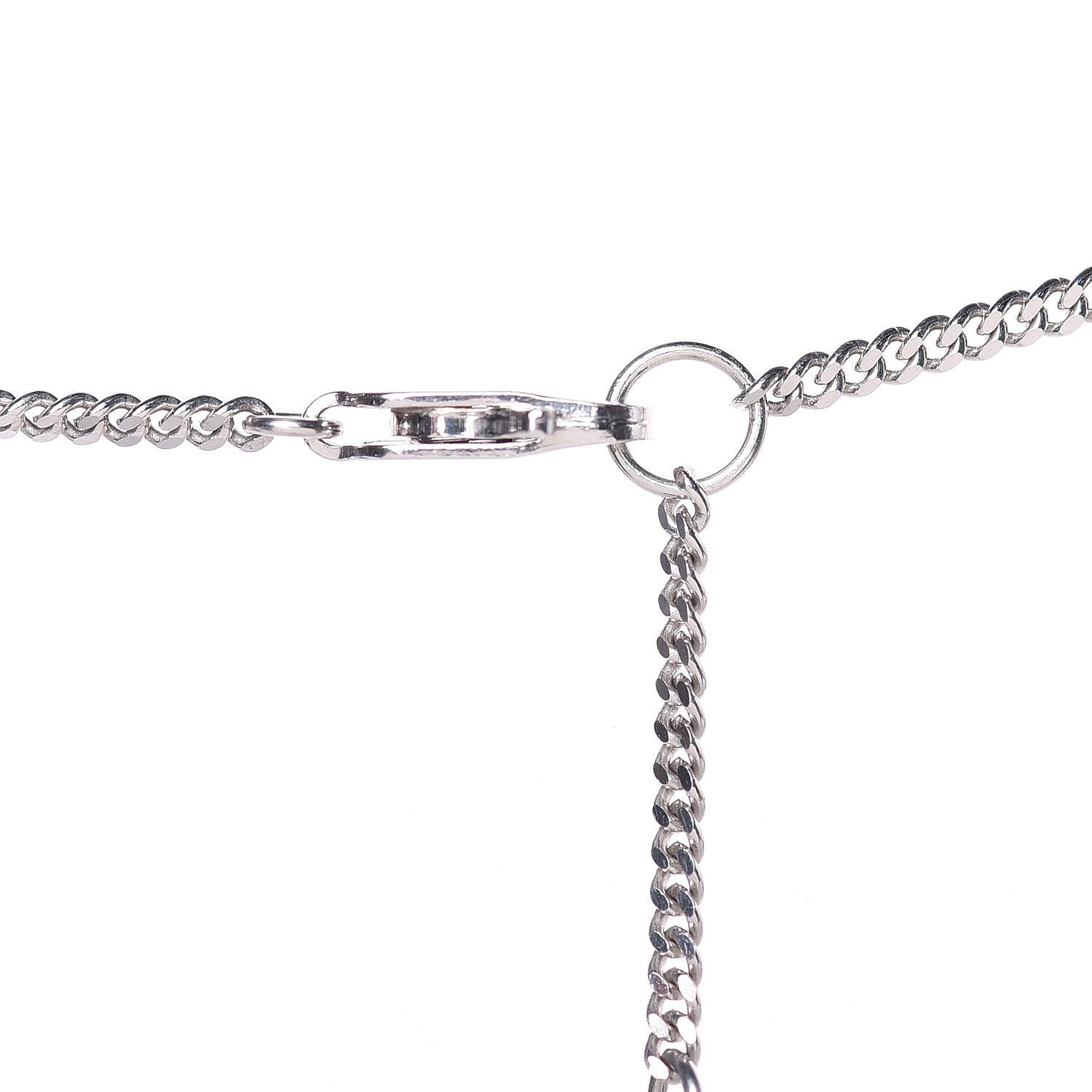 Christian Dior Homme Sterling Silver Logo Pendant Necklace 6 of 6
