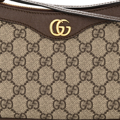 Gucci GG Supreme Monogram Textured Dollar Calfskin Small Ophidia Hobo Beige Ebony New Acero 8 of 11