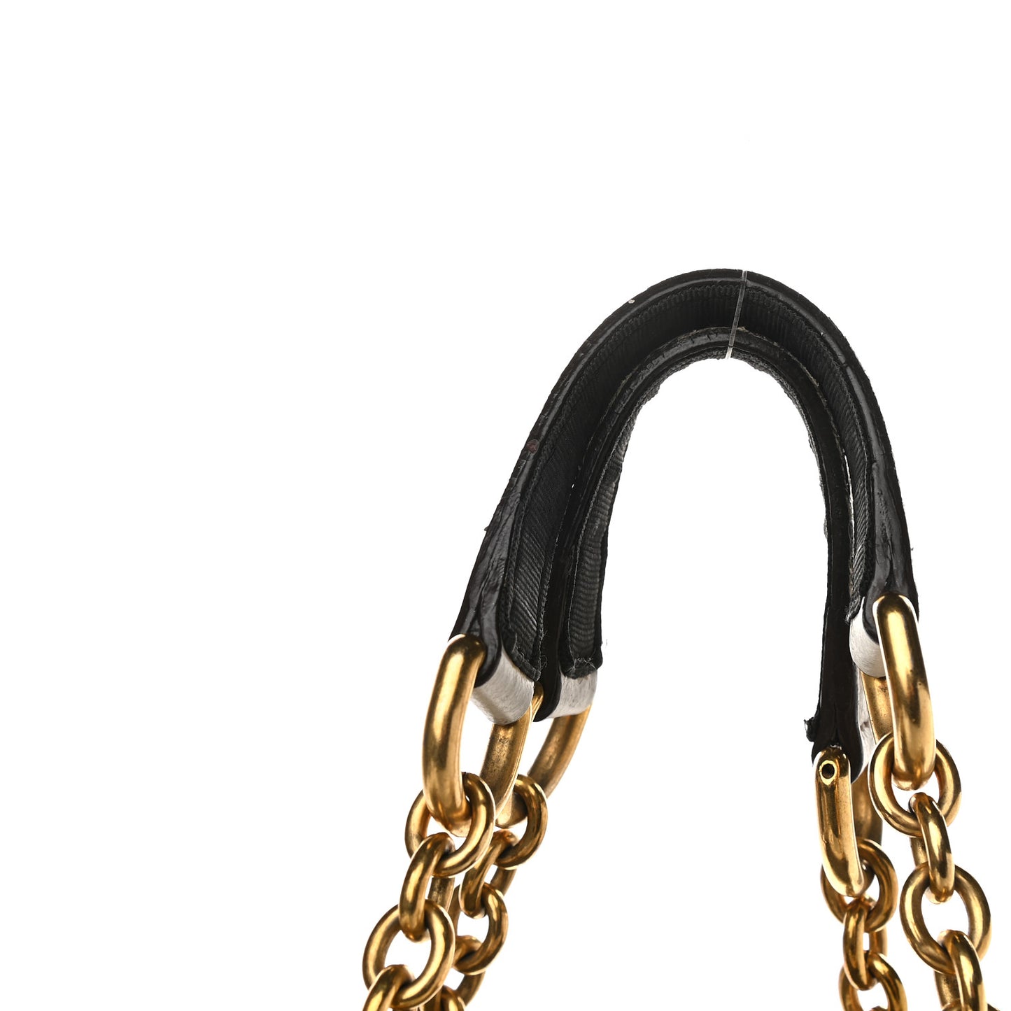 Calfskin Chain Tote Off White