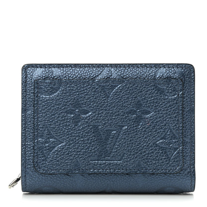 Louis Vuitton Metallic Empreinte Clea Wallet Navy Nacre 1 of 7