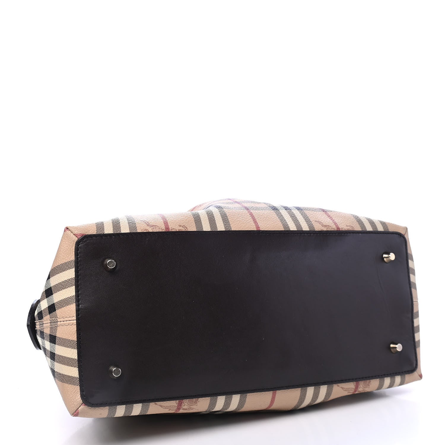 Burberry Haymarket Check Thornley Satchel Chocolate 3 of 4