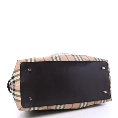 Burberry Haymarket Check Thornley Satchel Chocolate 3 of 4