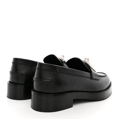 Hermes Calfskin Womens Hot Loafer 38 Black 5 of 14