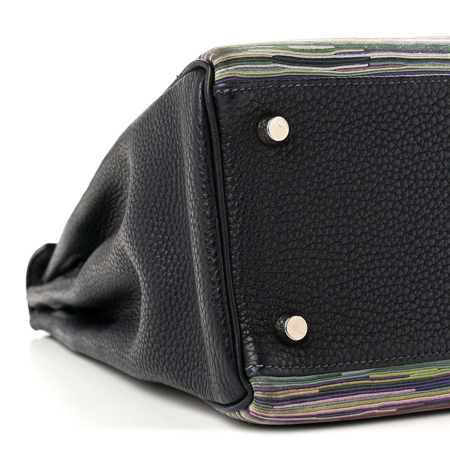Taurillon Clemence Vibrato Kelly Retourne 32 Bleu Indigo