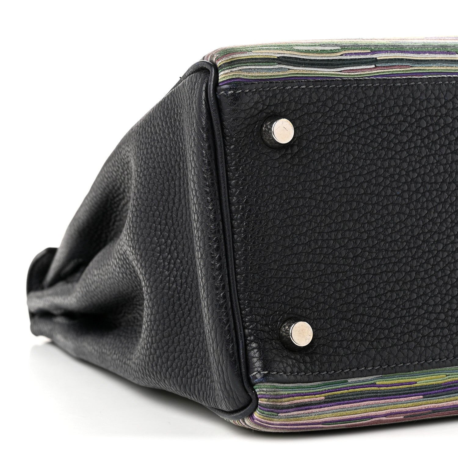 Hermes Taurillon Clemence Vibrato Kelly Retourne 32 Bleu Indigo 9 of 10
