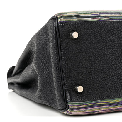 Hermes Taurillon Clemence Vibrato Kelly Retourne 32 Bleu Indigo 9 of 10