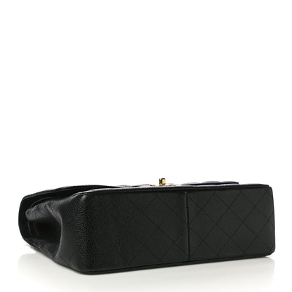 Chanel Caviar Quilted Jumbo Double Flap Black 4 of 10