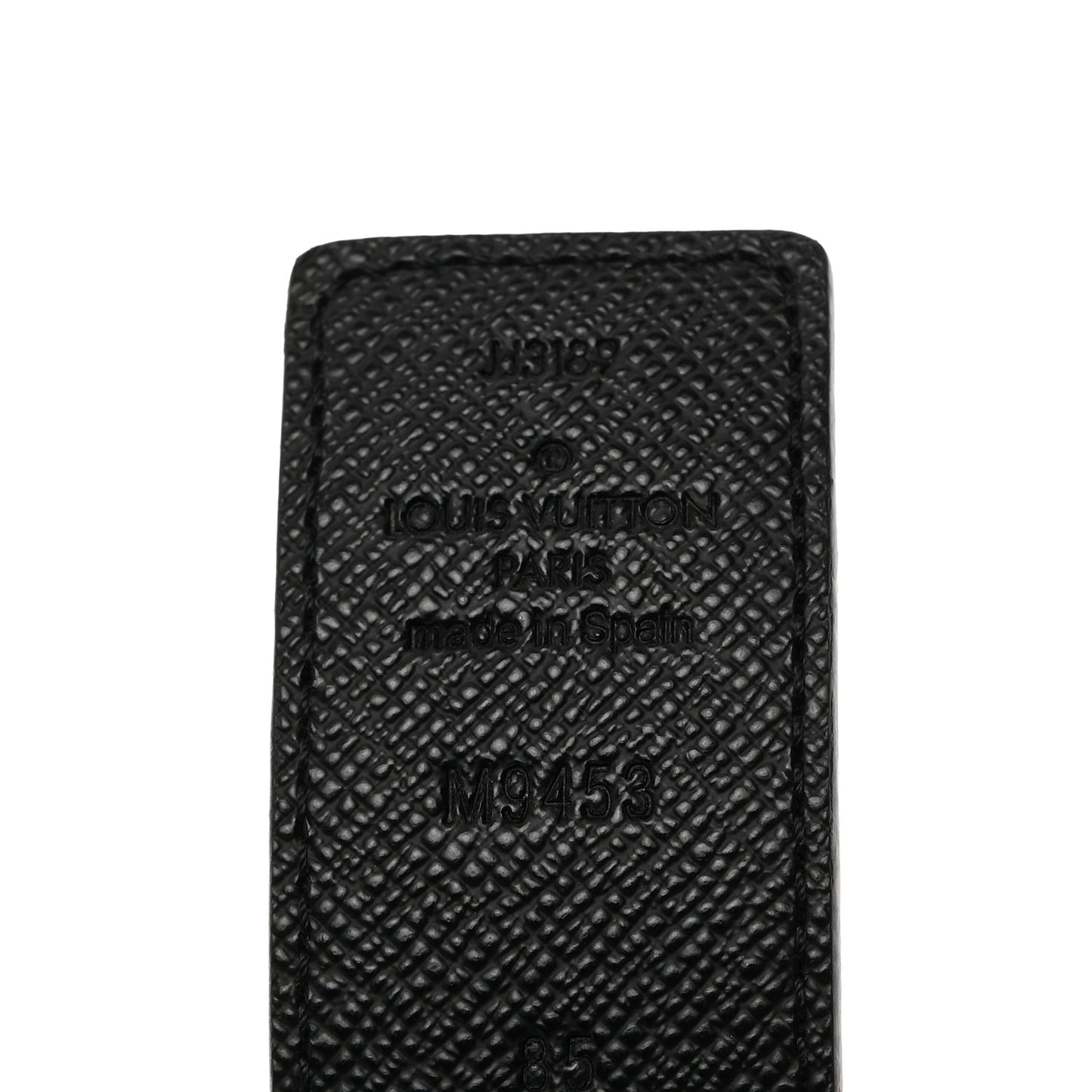 Calfskin Monogram 30mm LV Initiales Reversible Belt 85 34 Black