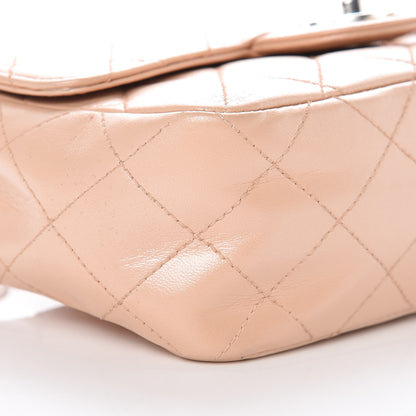 Chanel Lambskin Quilted Mini Rectangular Flap Beige 10 of 13