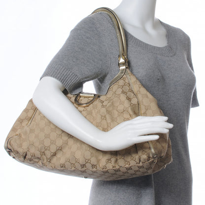 Gucci Monogram D Gold Hobo Metallic Gold 2 of 7