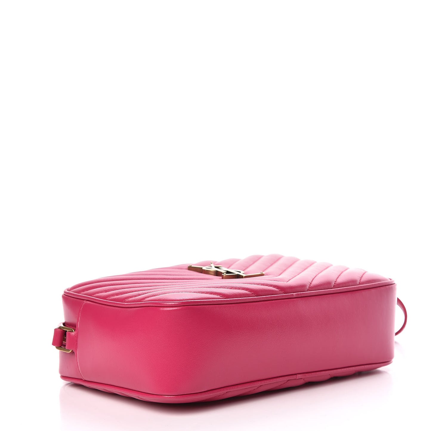 Calfskin Matelasse Monogram Lou Camera Bag Bright Pink
