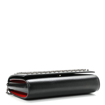 Christian Louboutin Calfskin Patent Spikes Paloma Clutch Black 3 of 10