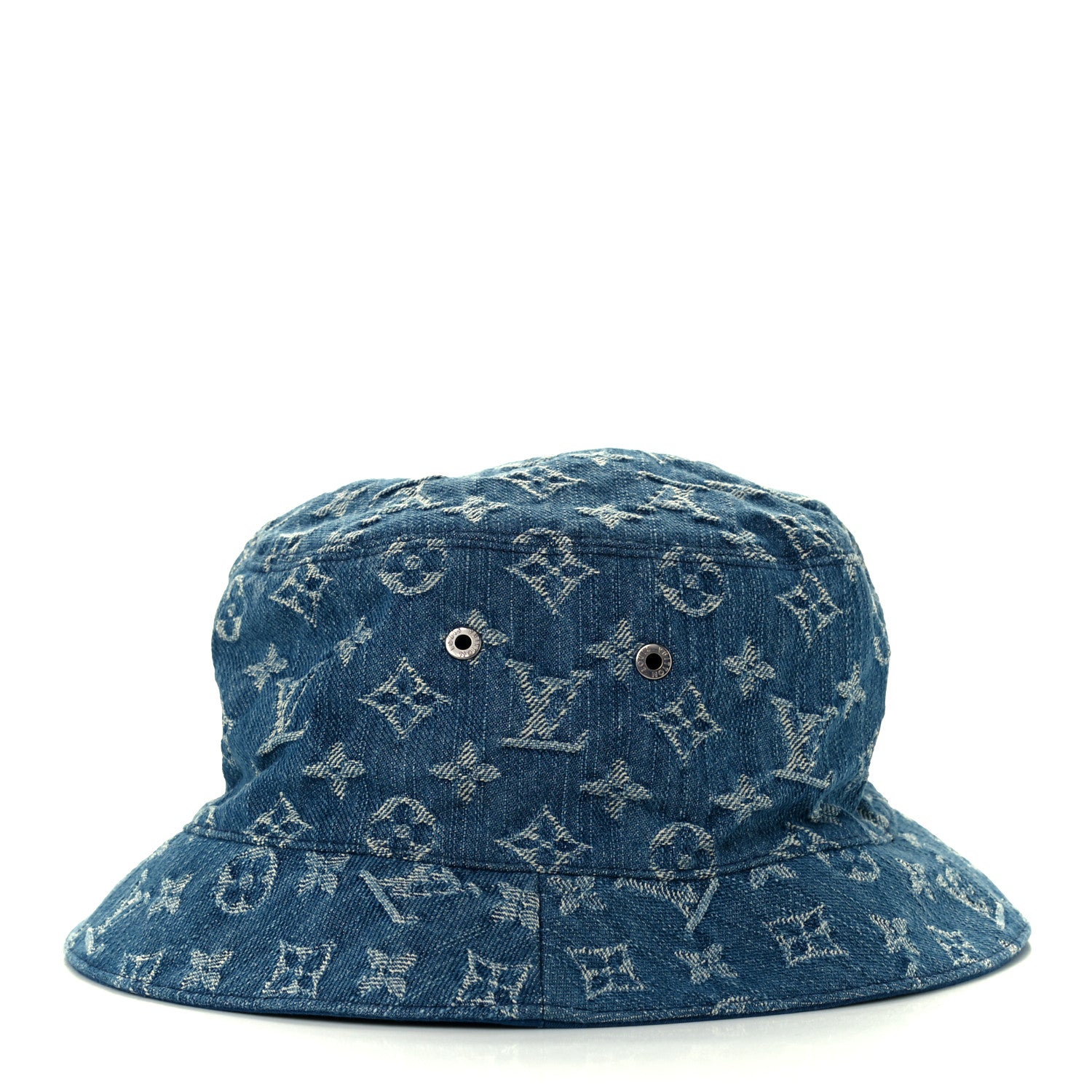Louis Vuitton Monogram Denim Transformable Bob Bucket Hat 58 Blue 3 of 8