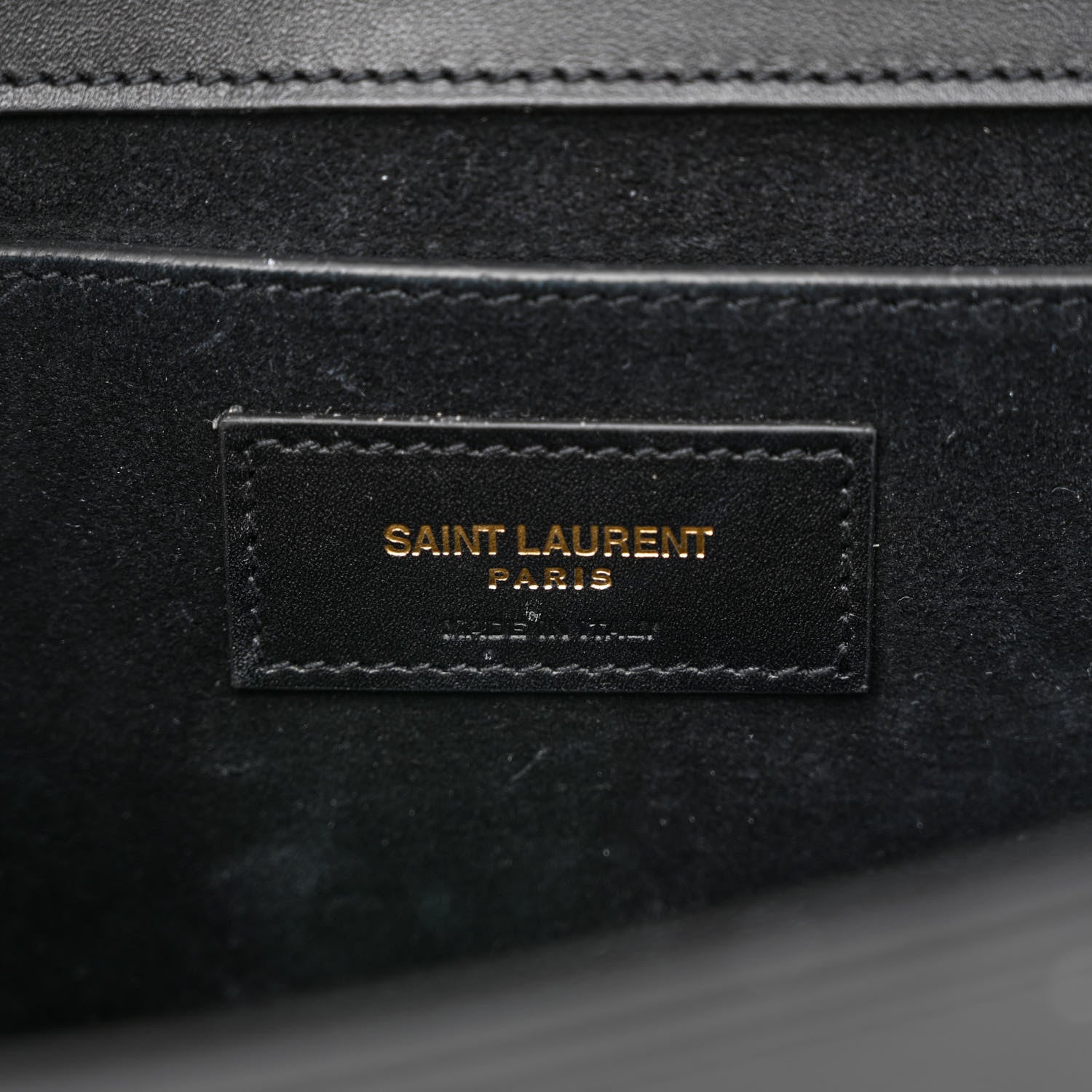 Saint Laurent Smooth Calfskin Medium Classic Monogram Kate Tassel Satchel Black 5 of 13