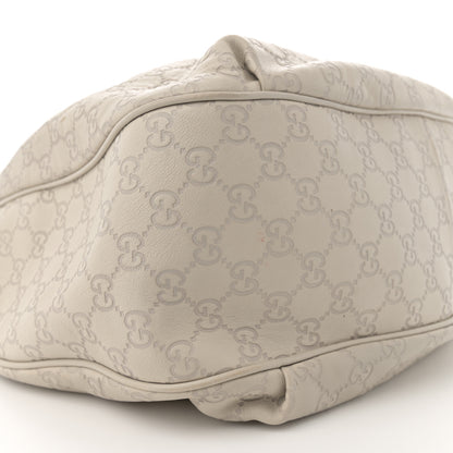 Gucci Guccissima Signature Medium Emily Hobo Mystic White 9 of 16