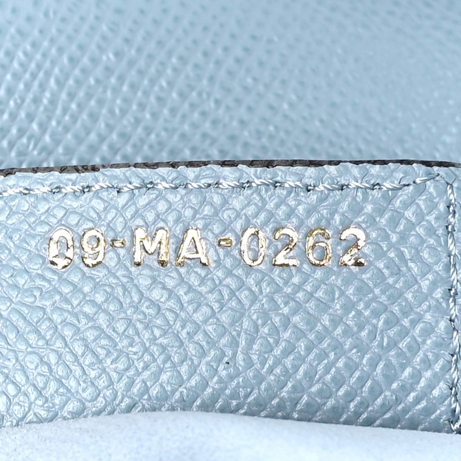 Christian Dior Grained Calfskin Saddle Bag Sky Blue 7 of 10