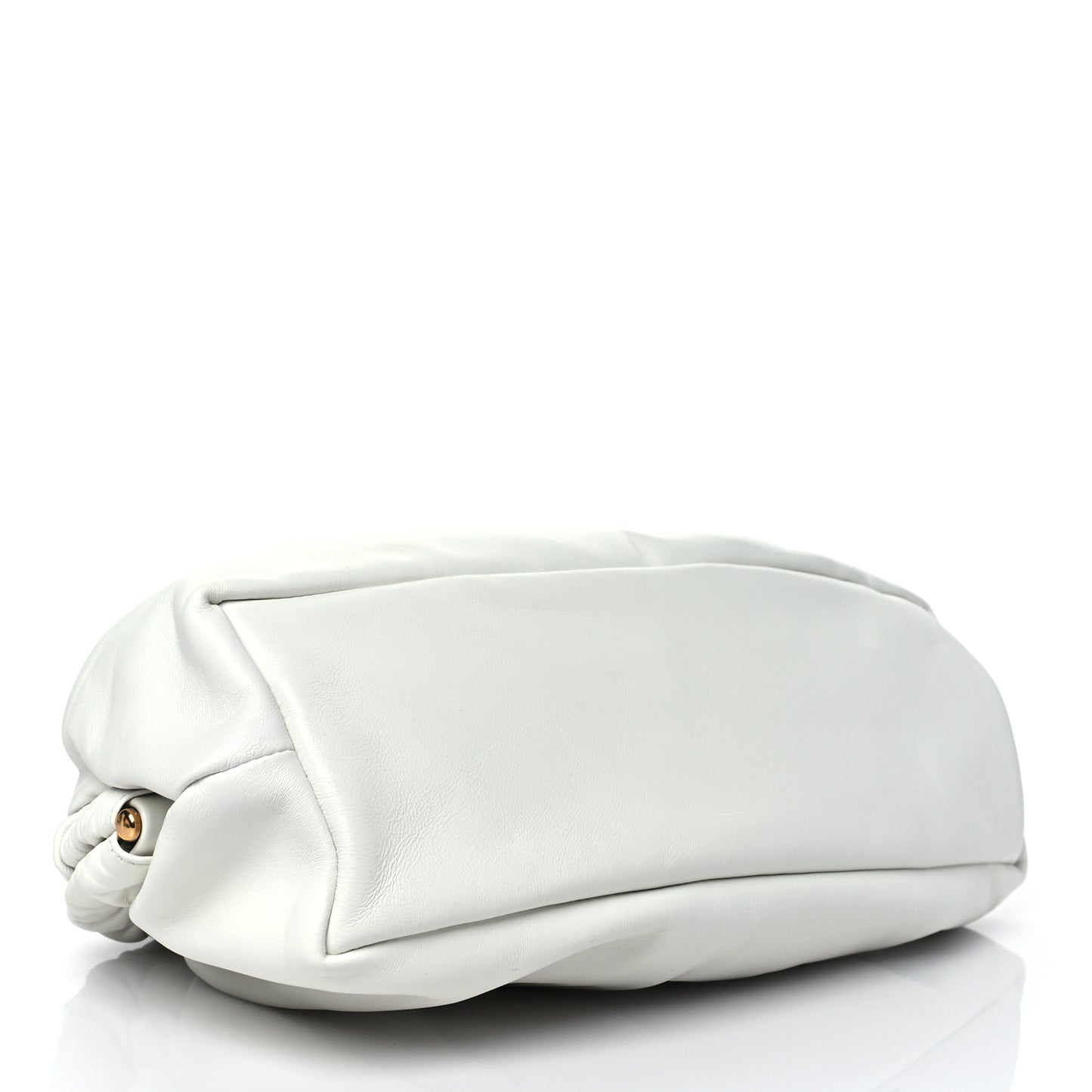 Lambskin Cloud Clutch White