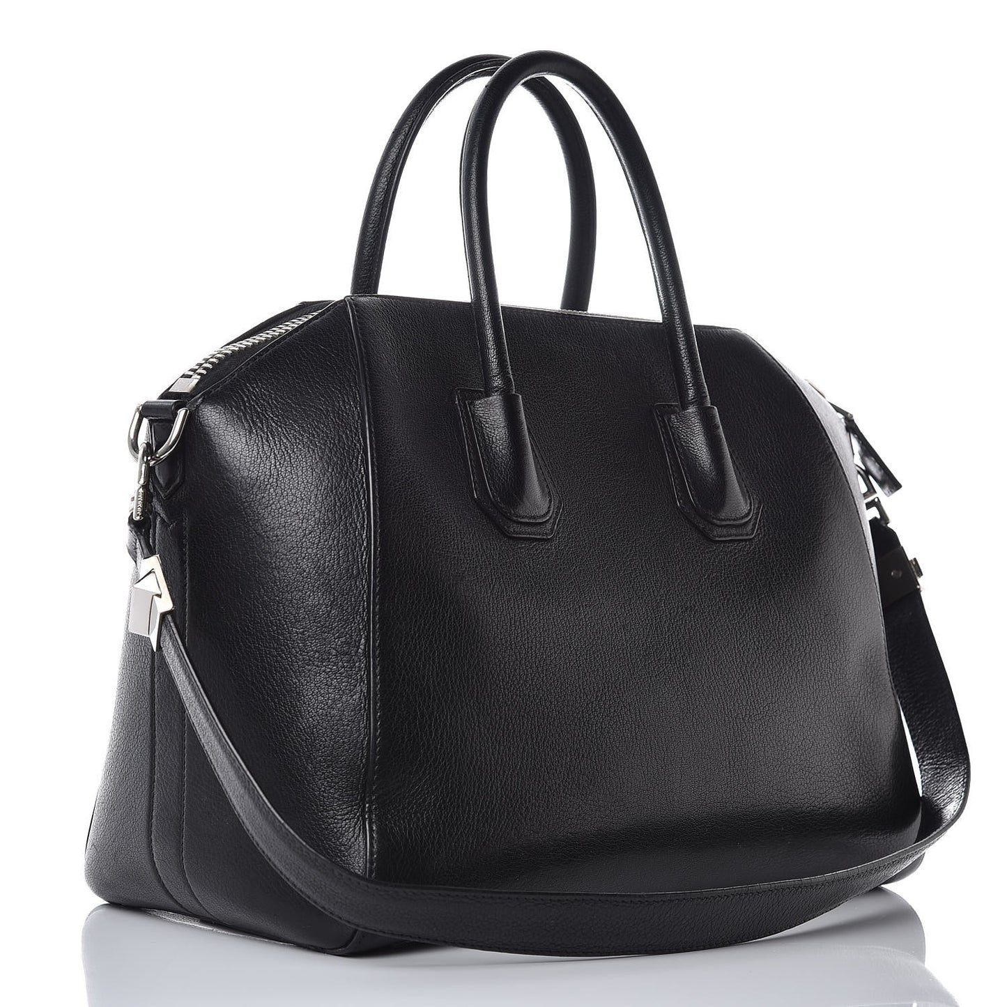 Sugar Goatskin Medium Antigona Black