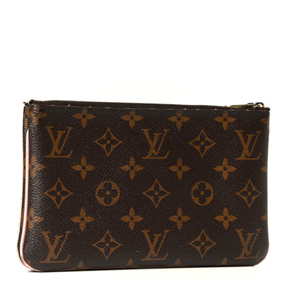 Louis Vuitton Monogram Blooming Flowers Double Zip Pochette 2 of 8