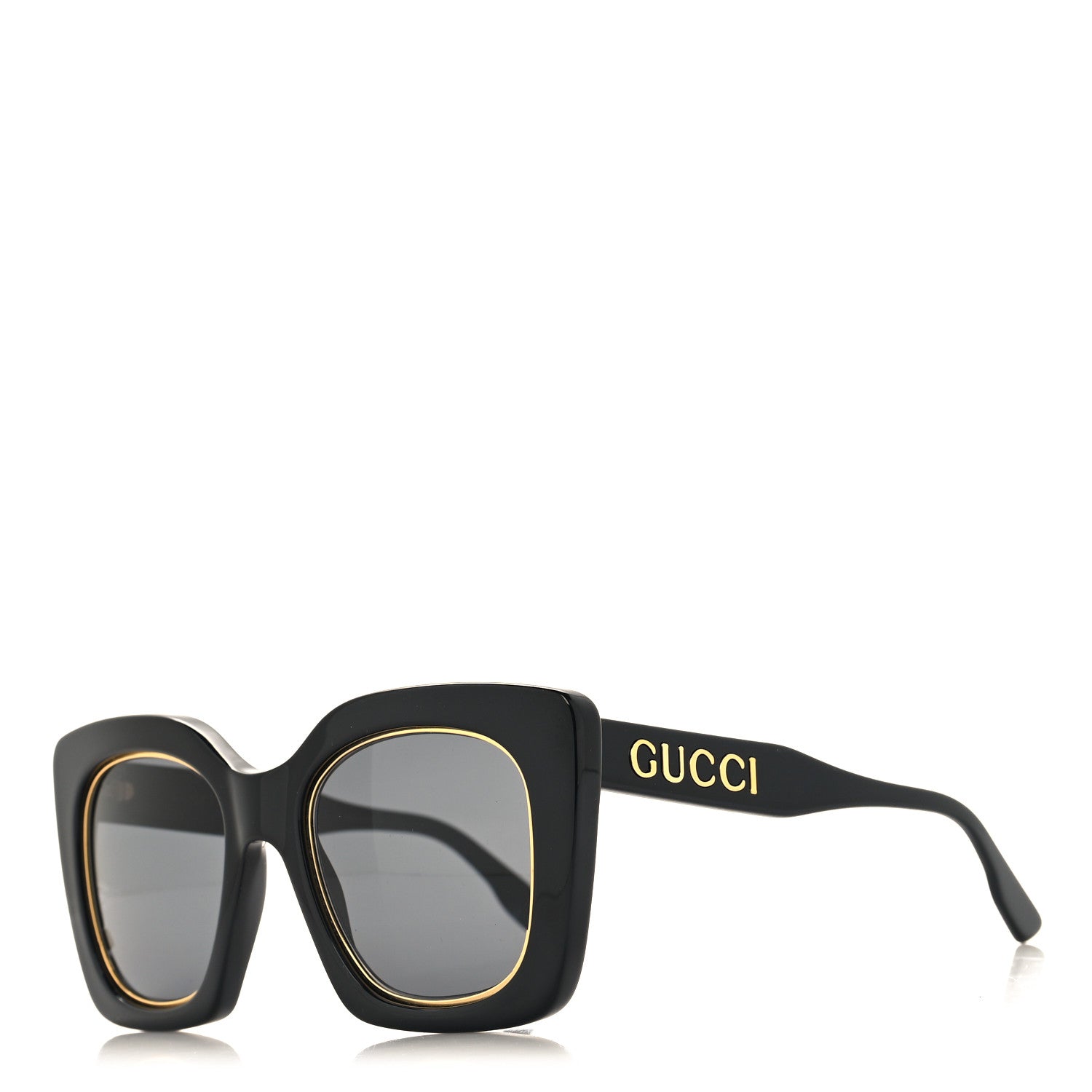 Gucci Acetate Oversize Sunglasses GG1151S Black 1 of 7