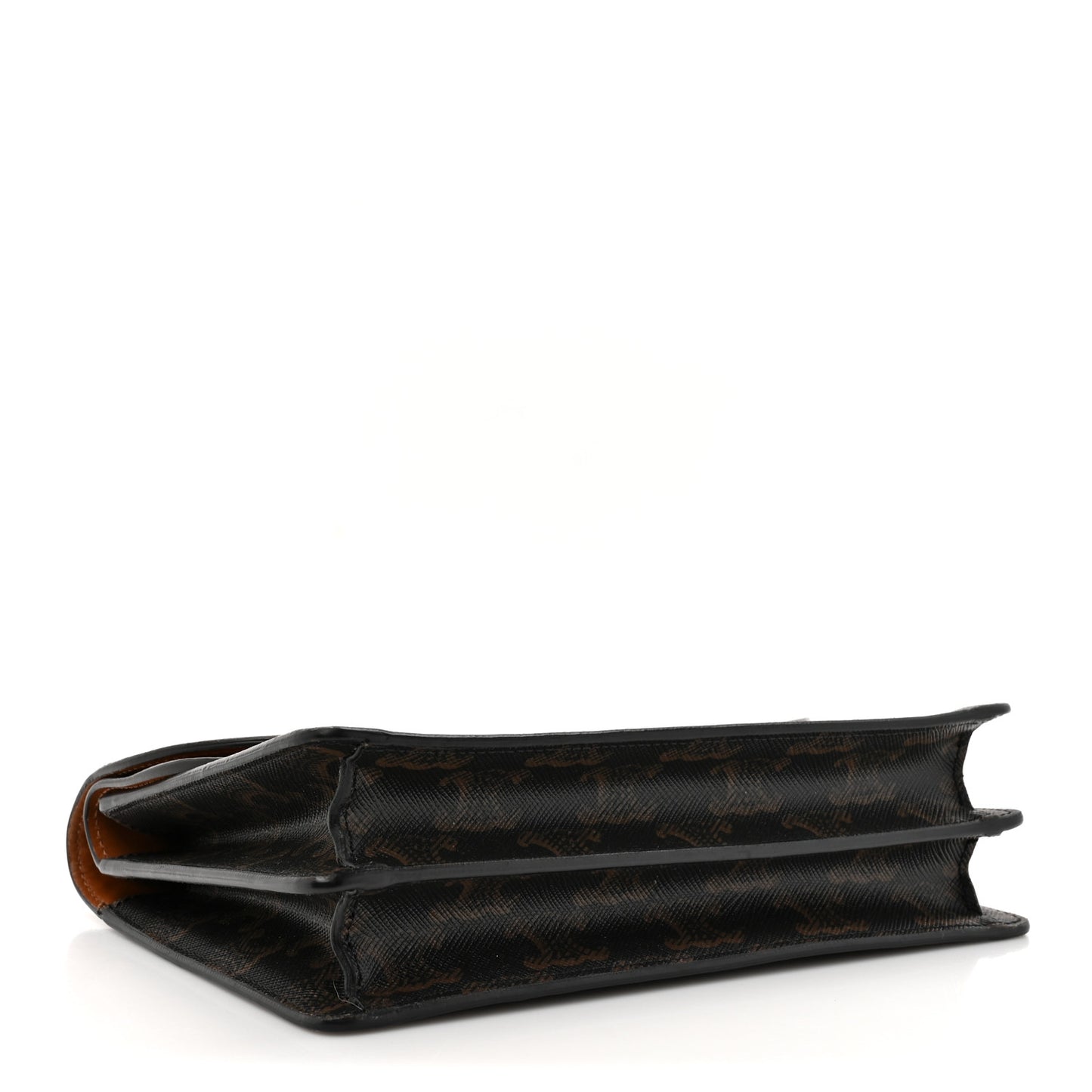 Triomphe Canvas Lambskin Wallet On Strap Tan