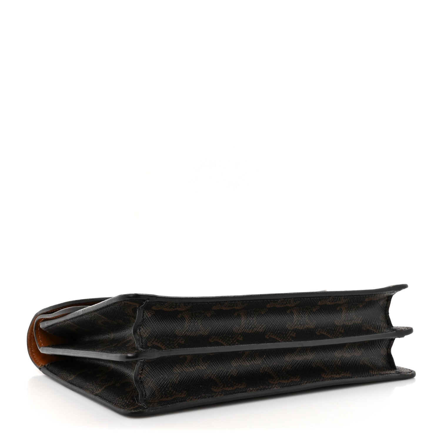 Celine Triomphe Canvas Lambskin Wallet On Strap Tan 4 of 21