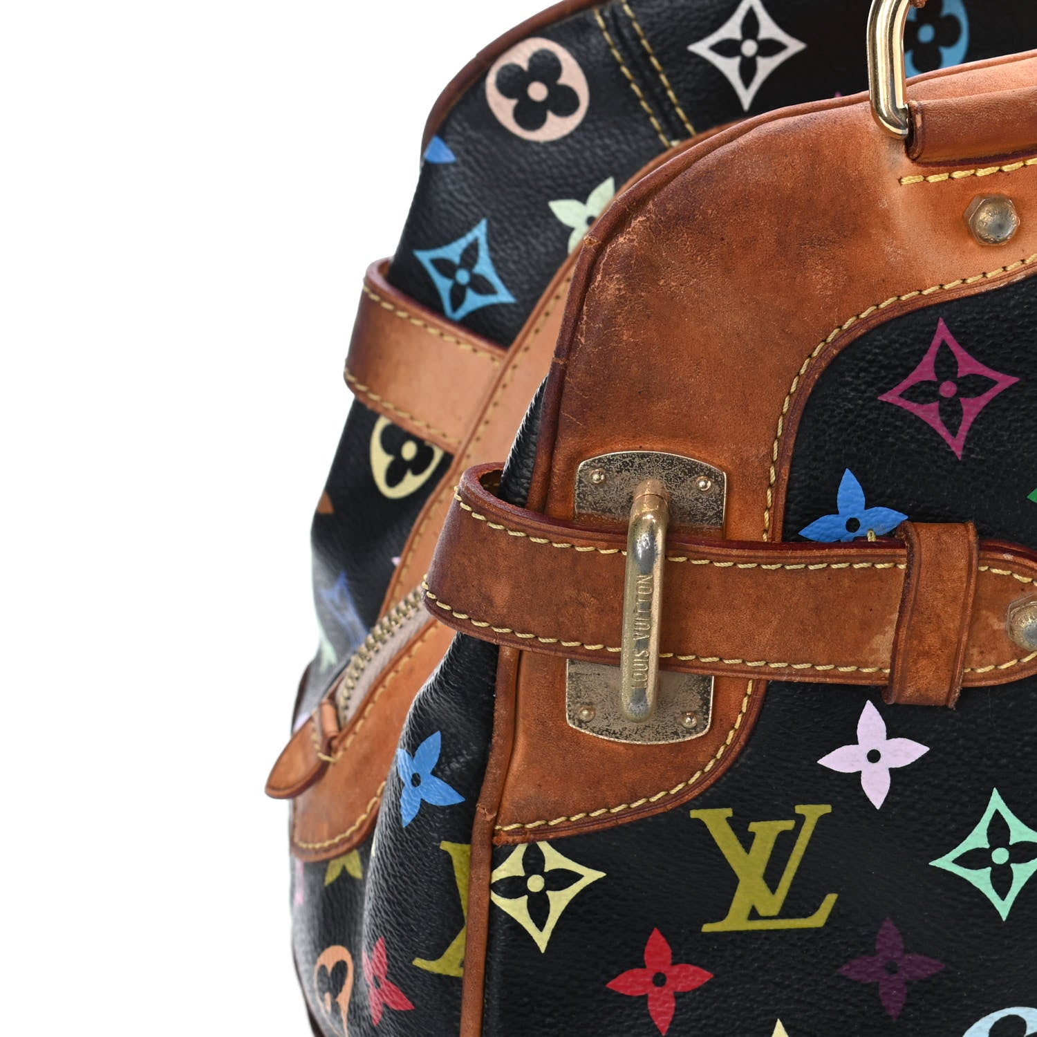 Louis Vuitton Monogram Multicolor Claudia Black 10 of 11