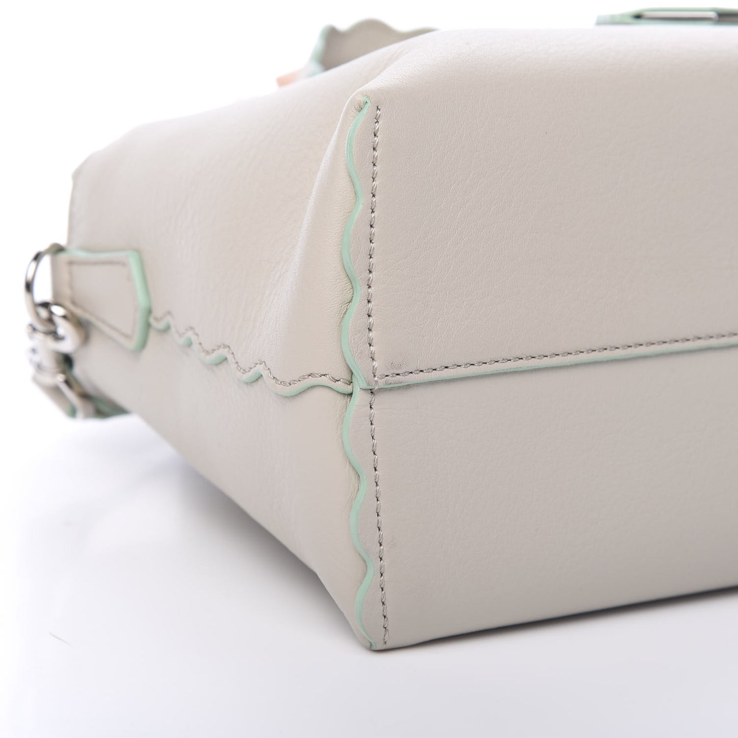 Vitello Dolce Scalloped Studded Medium By The Way Boston Bag Latte