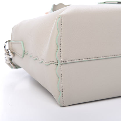 Fendi Vitello Dolce Scalloped Studded Medium By The Way Boston Bag Latte 7 of 9