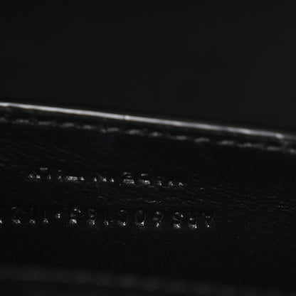 Saint Laurent Grain De Poudre Textured Mixed Matelasse Triquilt Medium Monogram Satchel Black 7 of 10