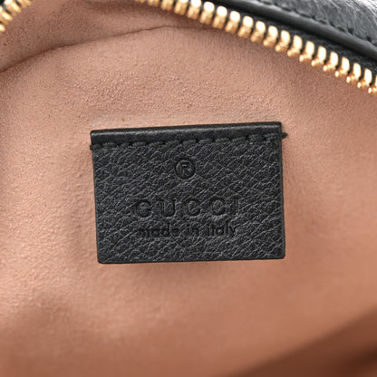 Gucci Grained Calfskin Web Mini Ophidia Round Shoulder Bag Black 6 of 11