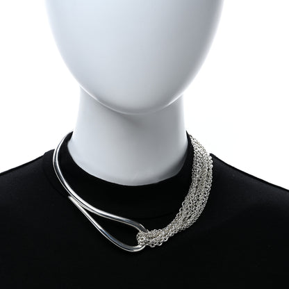 Hermes Sterling Silver Licol Collar Necklace ST 3 of 5