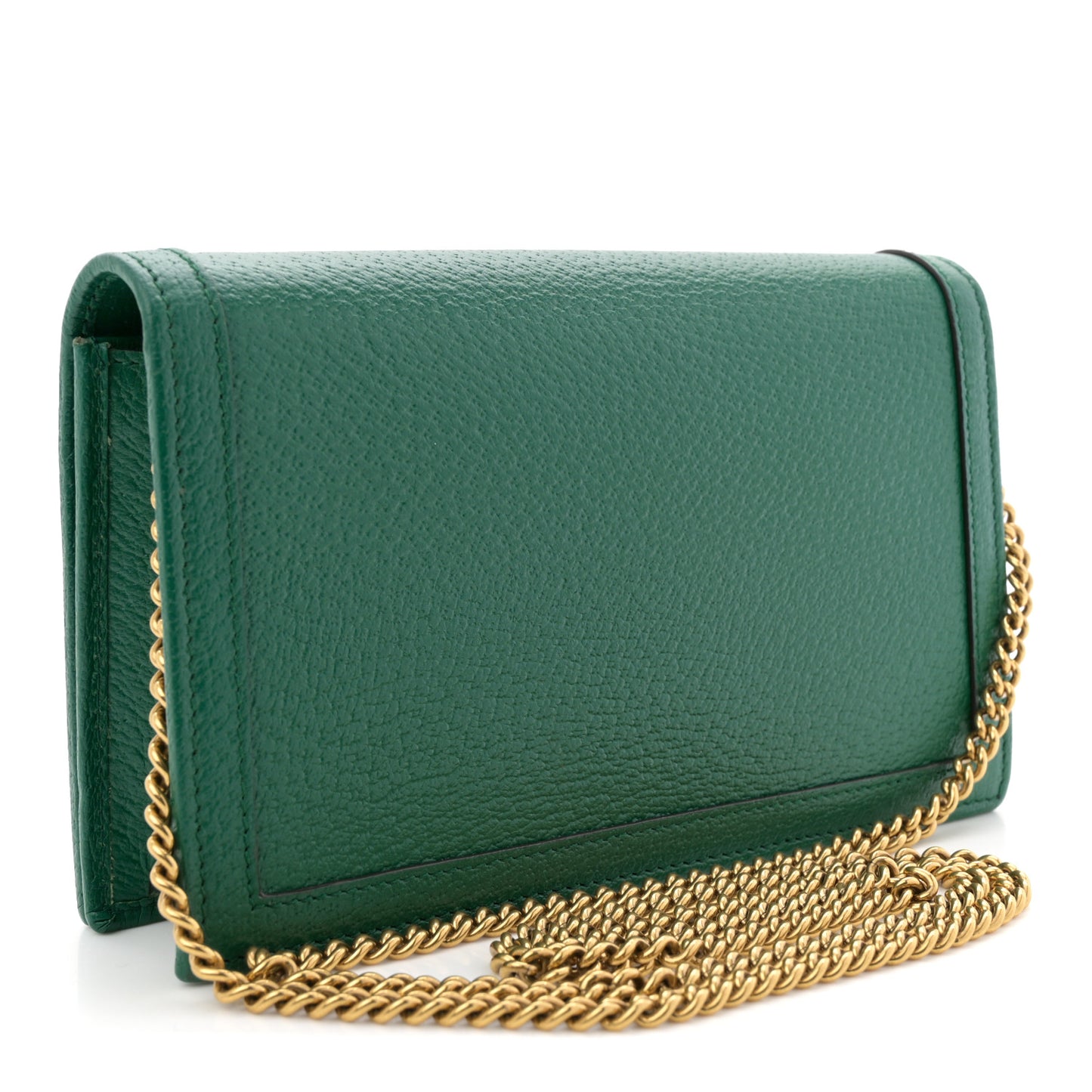 Dollar Pigprint Diana Chain Wallet Green