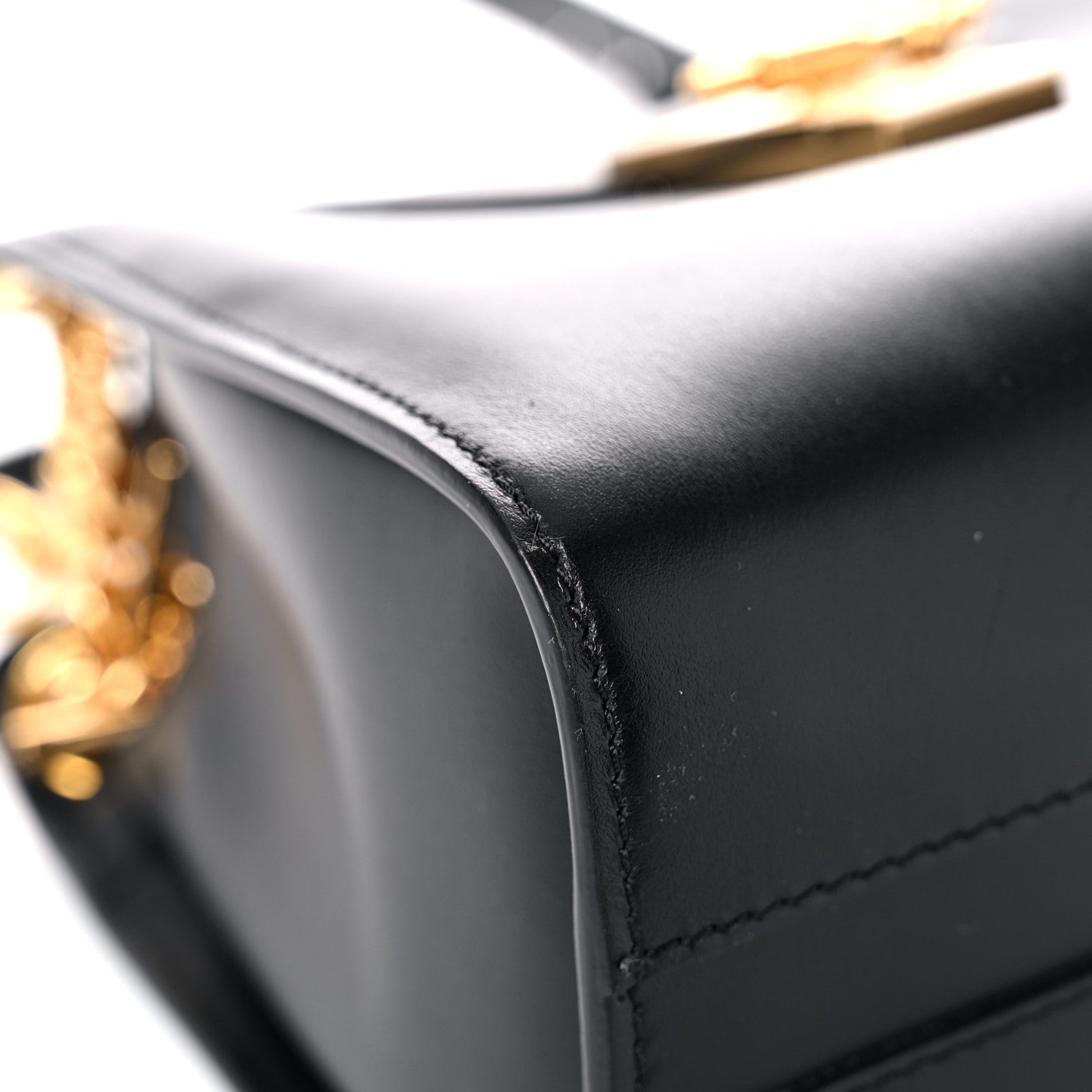 Chloe Shiny Calfskin Mini Annie Shoulder Bag Black 8 of 12