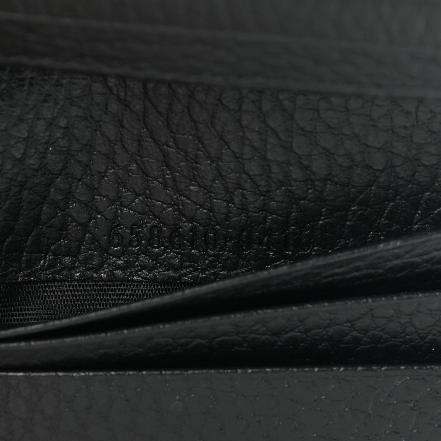 Gucci Dollar Calfskin GG Supreme Monogram GG Marmont Card Case Black Beige Ebony 7 of 10