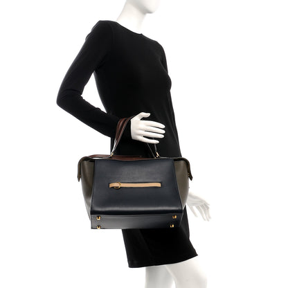 Celine Smooth Calfskin Small Tri-Color Ring Bag Navy 2 of 10