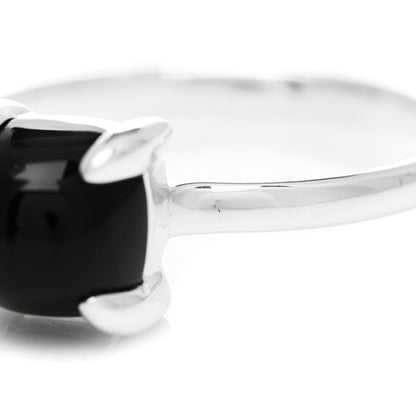 Tiffany Sterling Silver Black Onyx Paloma Picasso Sugar Stacks Ring 54 7 7 of 8