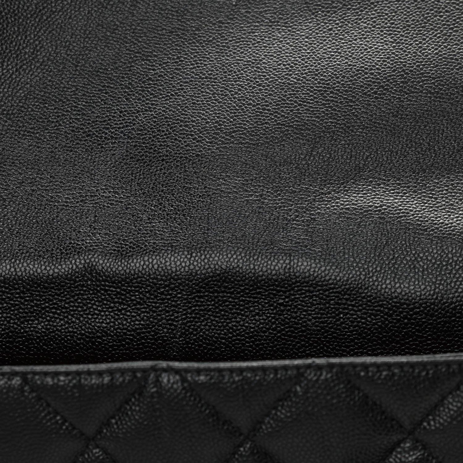 Chanel Shiny Caviar Quilted Large Chain Melody Flap Black 11 of 13