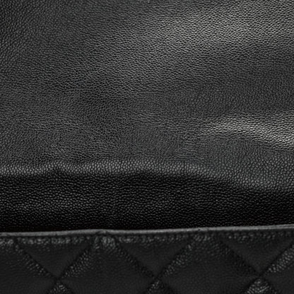 Chanel Shiny Caviar Quilted Large Chain Melody Flap Black 11 of 13
