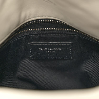 Saint Laurent Lambskin Quilted Toy Loulou Puffer Monogram Chain Satchel Crema Soft 6 of 10