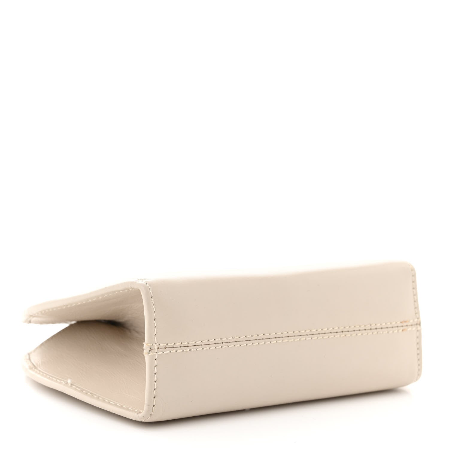 Salvatore Ferragamo Calfskin Gancini Mini Chain Crossbody Ivory 4 of 11