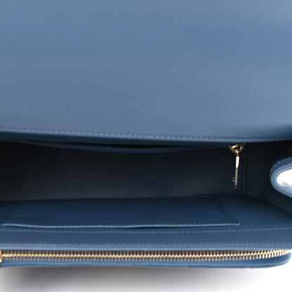 Chanel Caviar Quilted Large Business Affinity Flap Blue 5 of 11
