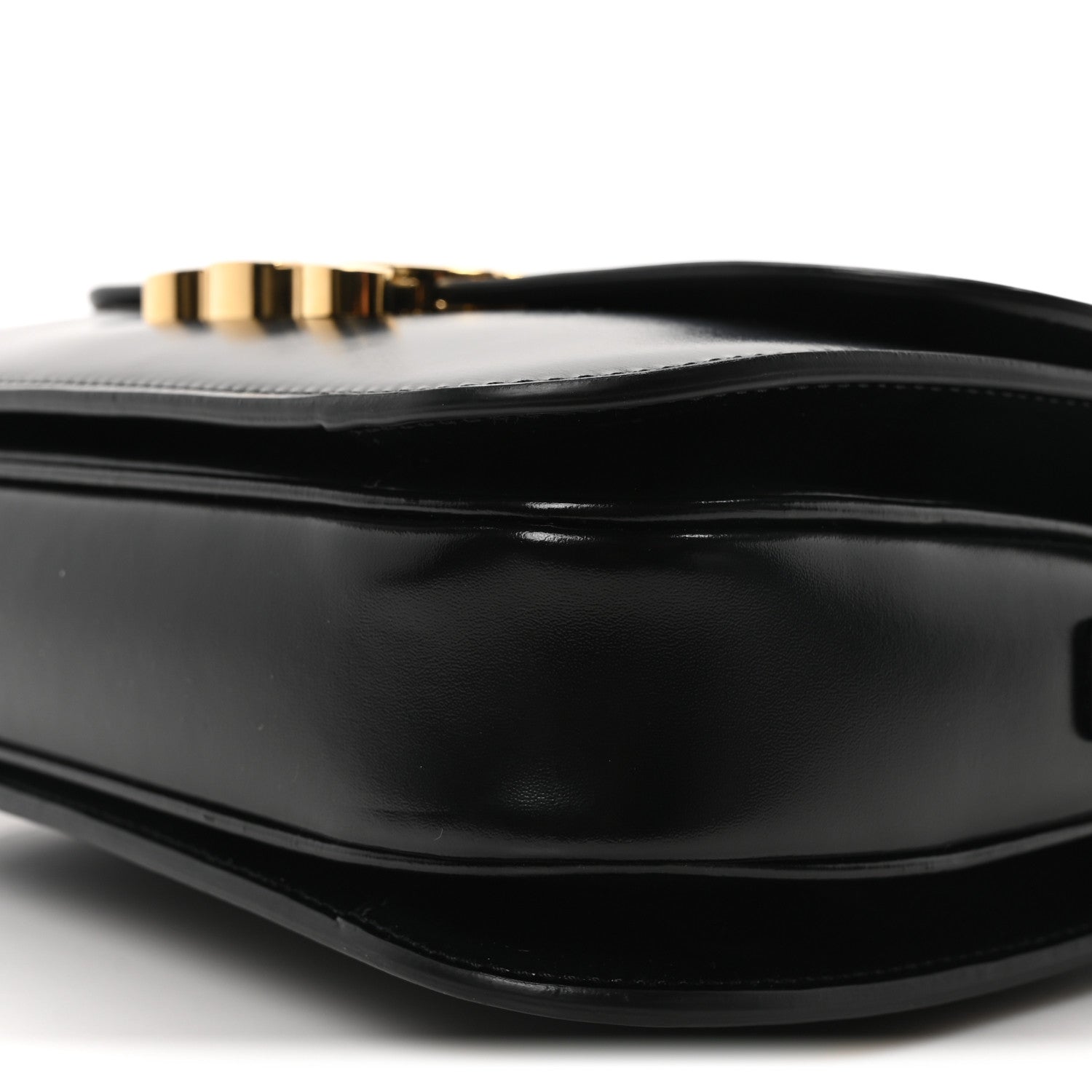 Celine Shiny Calfskin Medium Triomphe Black 10 of 10