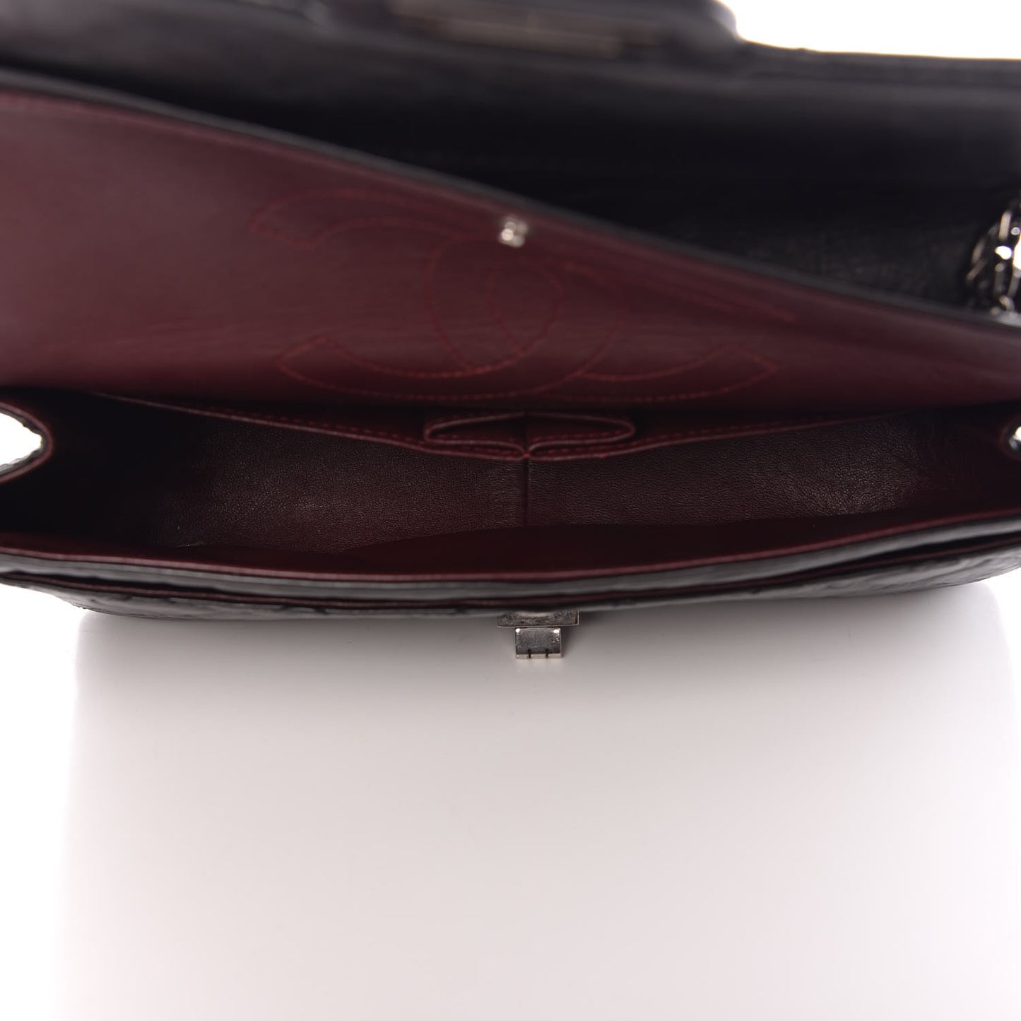 Aged Calfskin Quilted 2.55 Reissue 226 Flap Black
